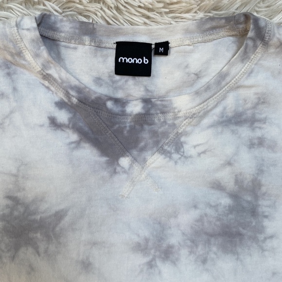 Mono B Tie Dye Top 💗 Gray & White - Picture 10 of 14
